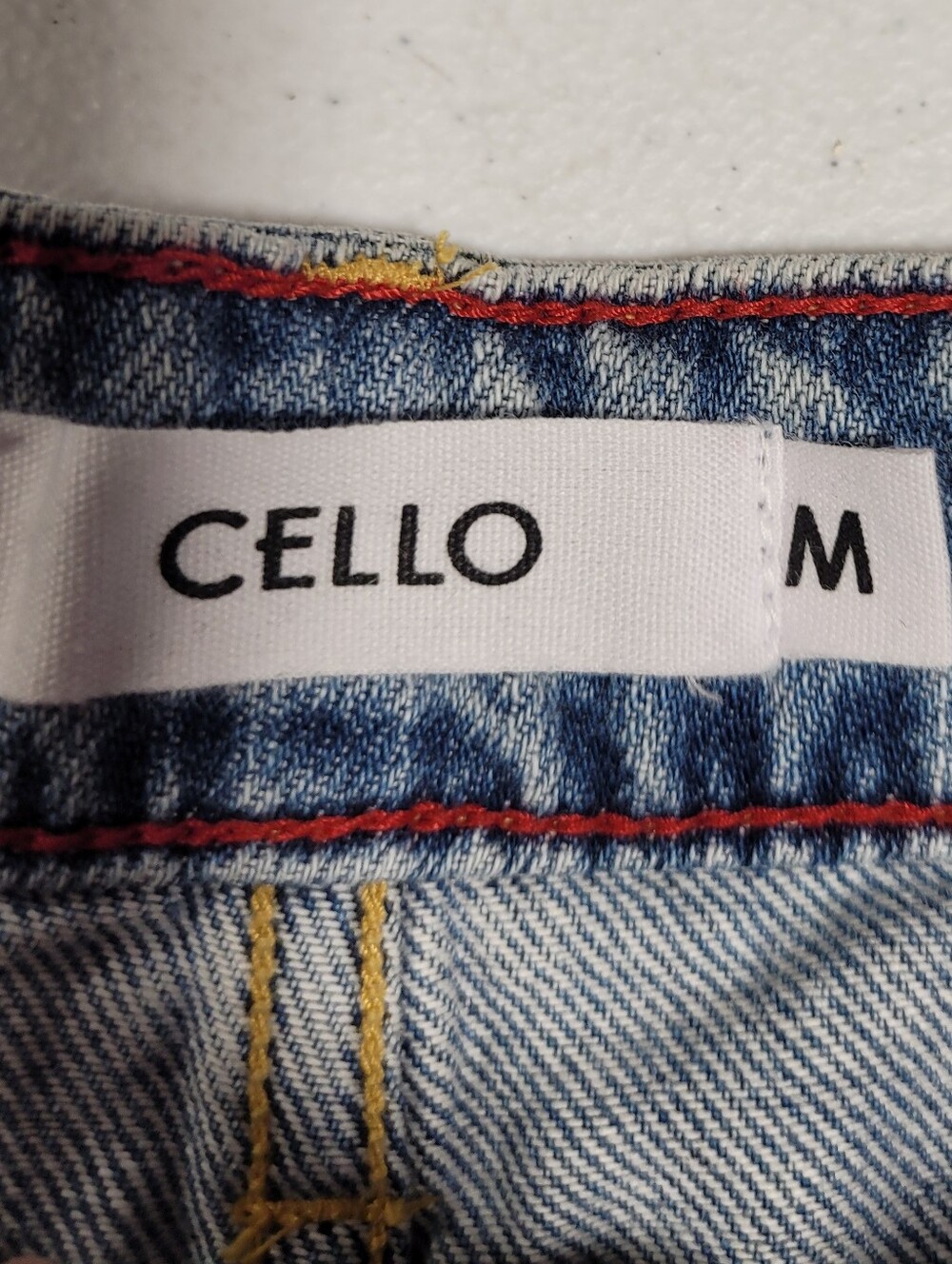 CELLO High-Rise Distressed Denim Shorts - Blue - Picture 2 of 5